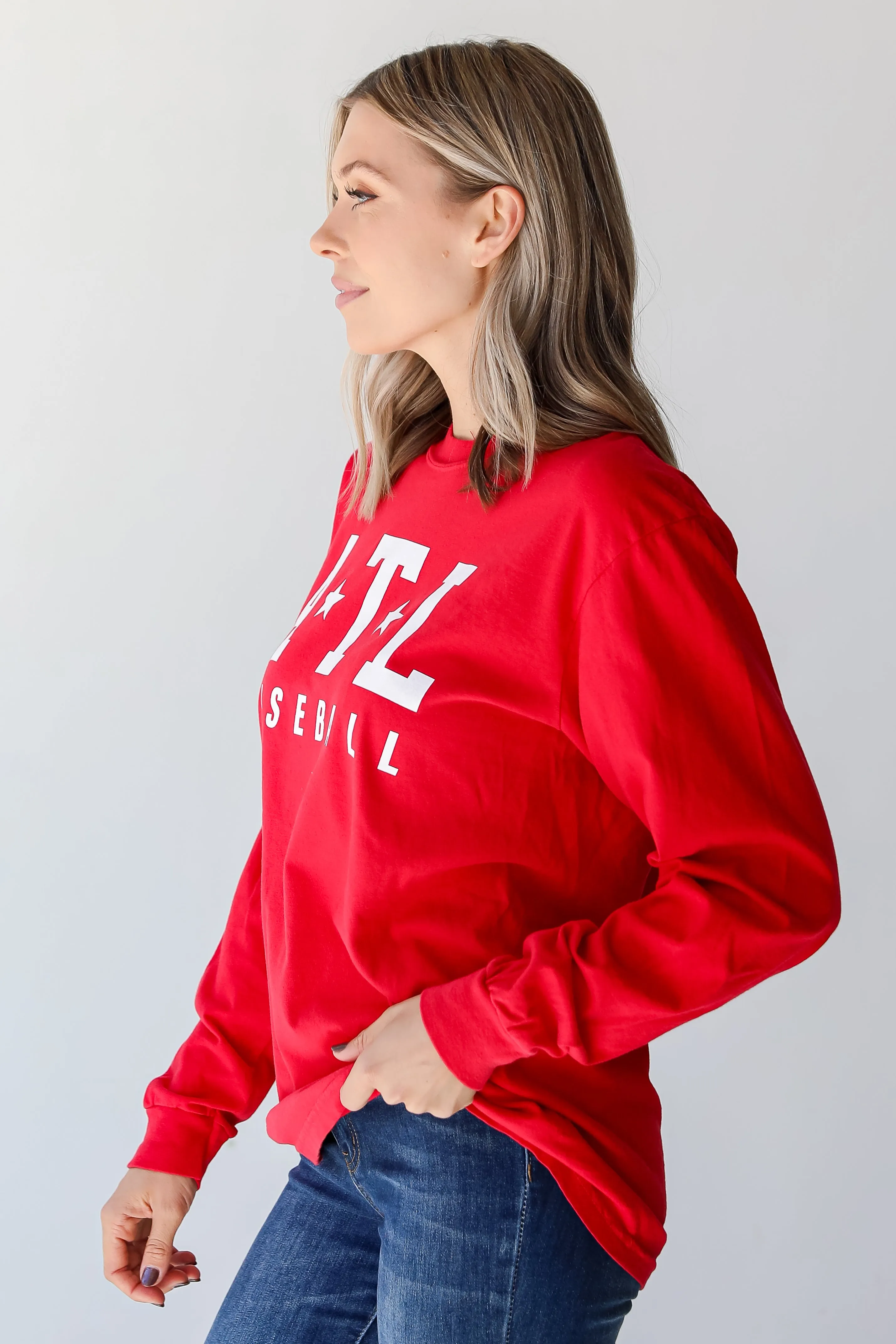 Quick Comfort Wear ATL Baseball Star Long Sleeve Tee