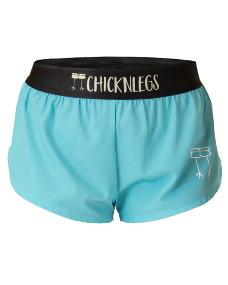 Women's Sky Blue 1.5" Split Shorts fishing outfit skiing gear