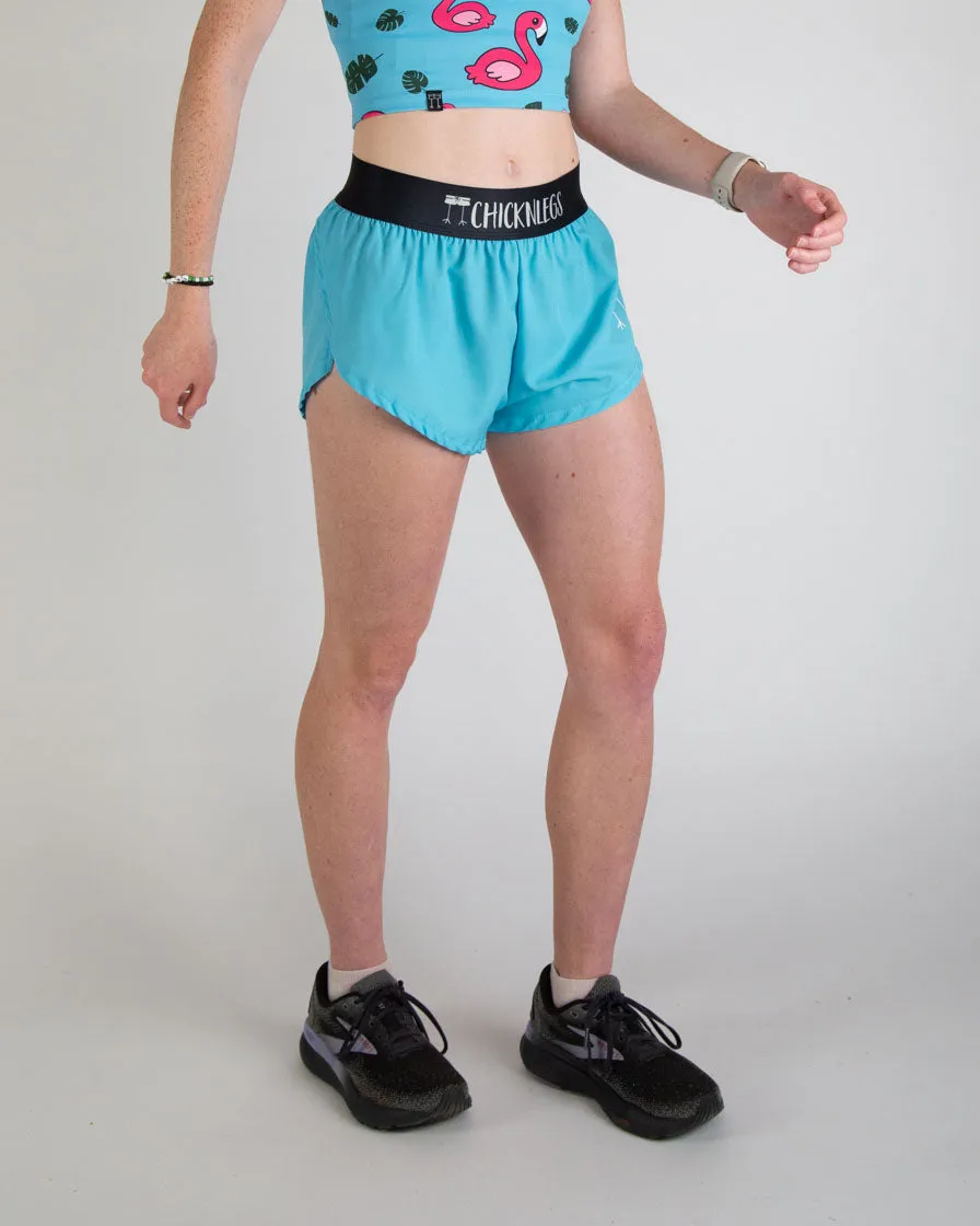 Women's Sky Blue 1.5" Split Shorts Street Ready