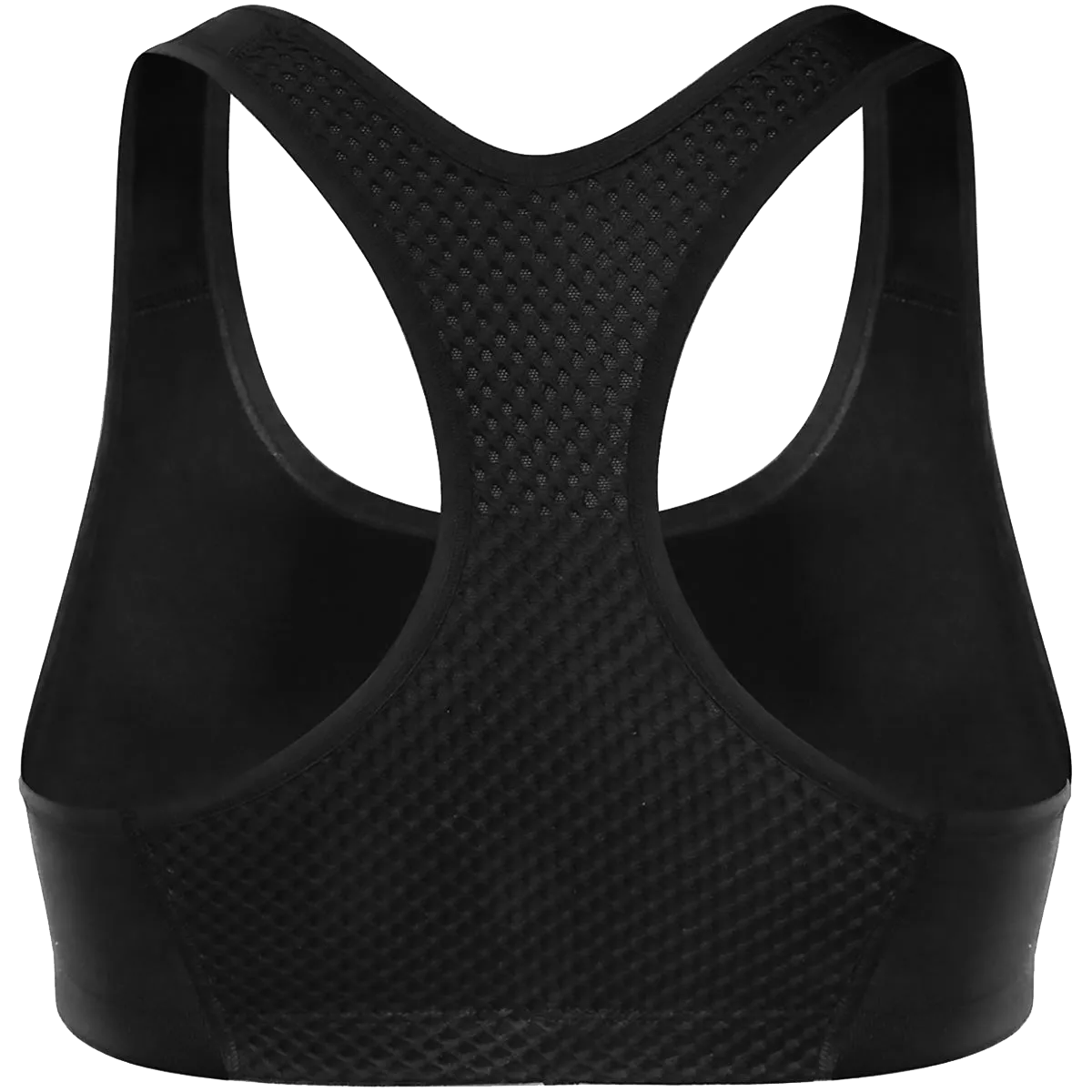 Shock Absorber Active Crop Top Womens Sports Bra - Black nylon