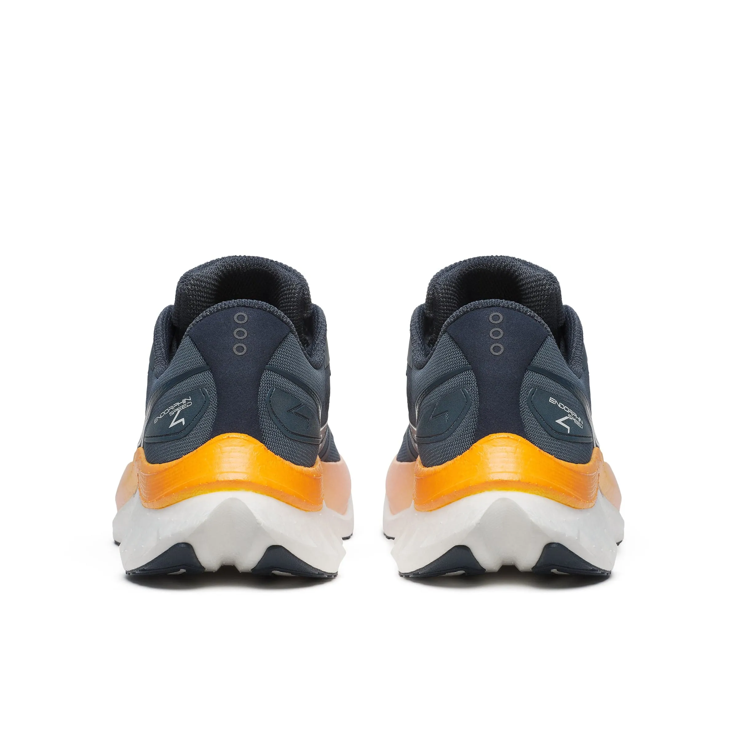 Saucony Women's Endorphin Speed 4 Running Shoes Dusk/ Peel AW24 Microfiber Collar Padding running in a school yard shoes