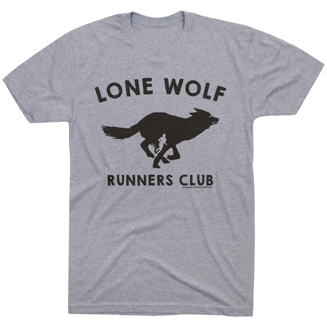 Breathable wear Running Short Sleeve T-Shirt - Run Club Lone Wolf