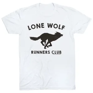 Running Short Sleeve T-Shirt - Run Club Lone Wolf Comfortable Weave