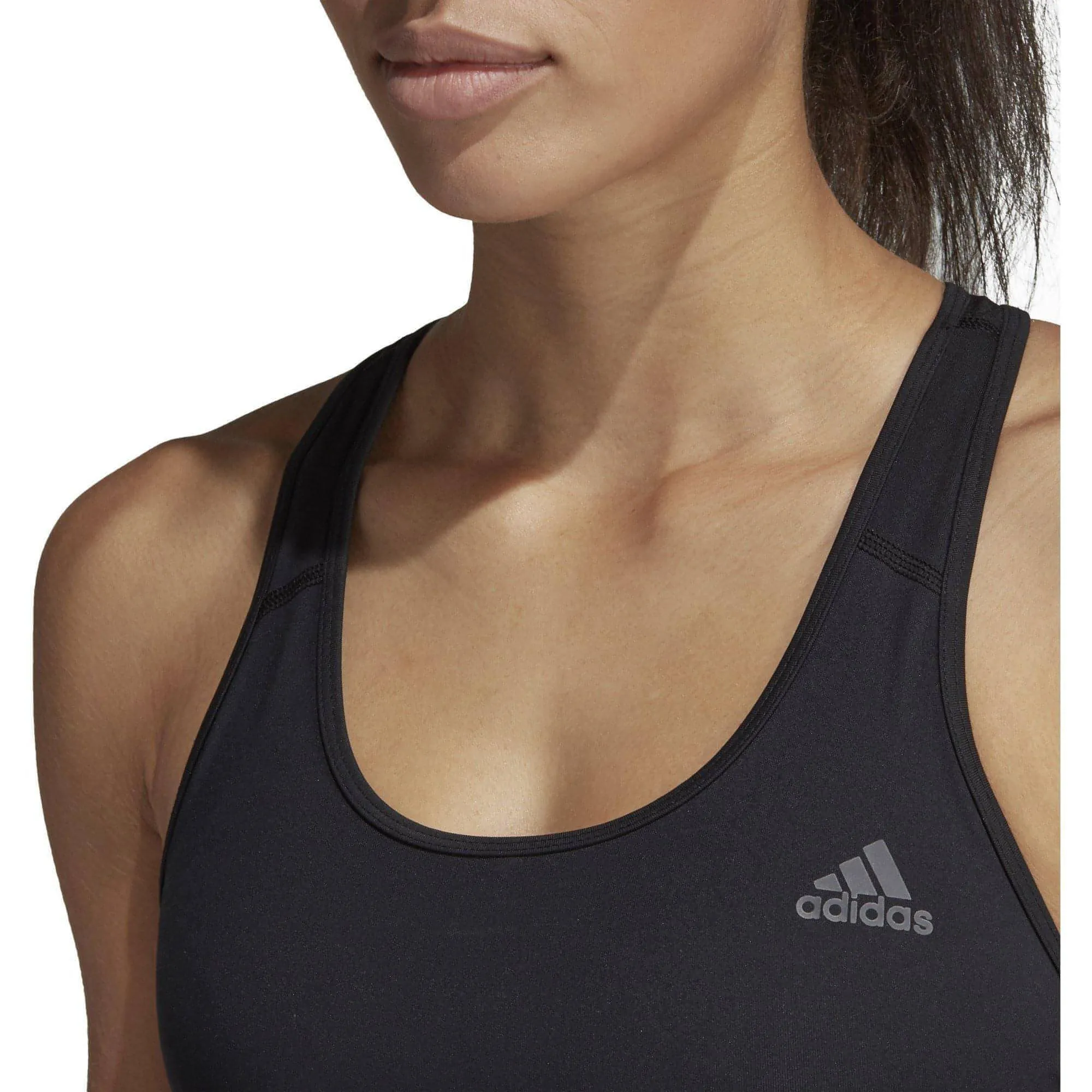 Contrast stitching seams Durable structure adidas Don't Rest AlphaSkin Womens Sports Bra - Black