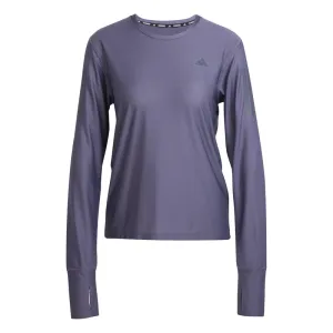 adidas Own The Run Long Sleeve Women's Running Tee - Preloved Violet Smart Wear