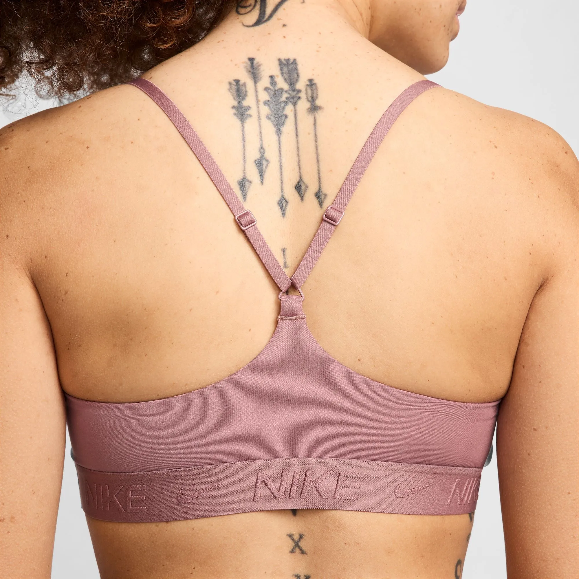 Shoulder support Postpartum Nike Women's Indy Light-Support Sports Bra Smokey Mauve / Black