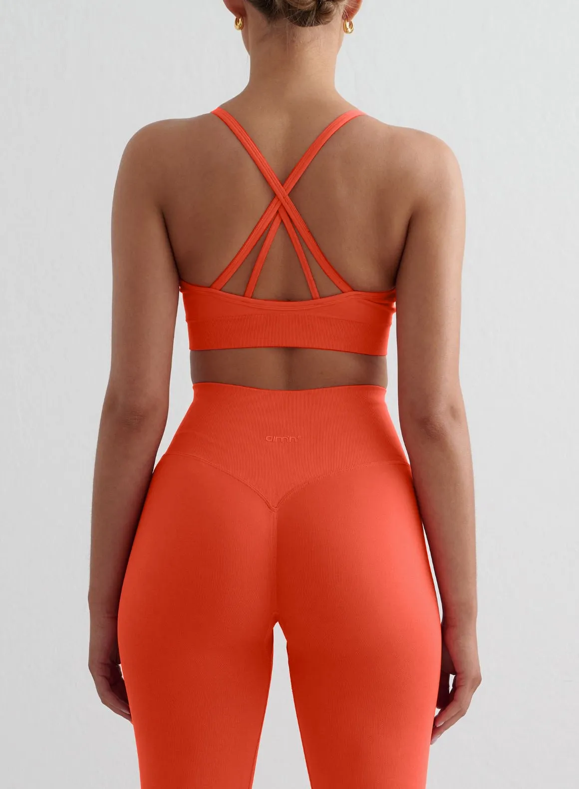 Tangerine Shape Seamless Cross Back Bra Padded