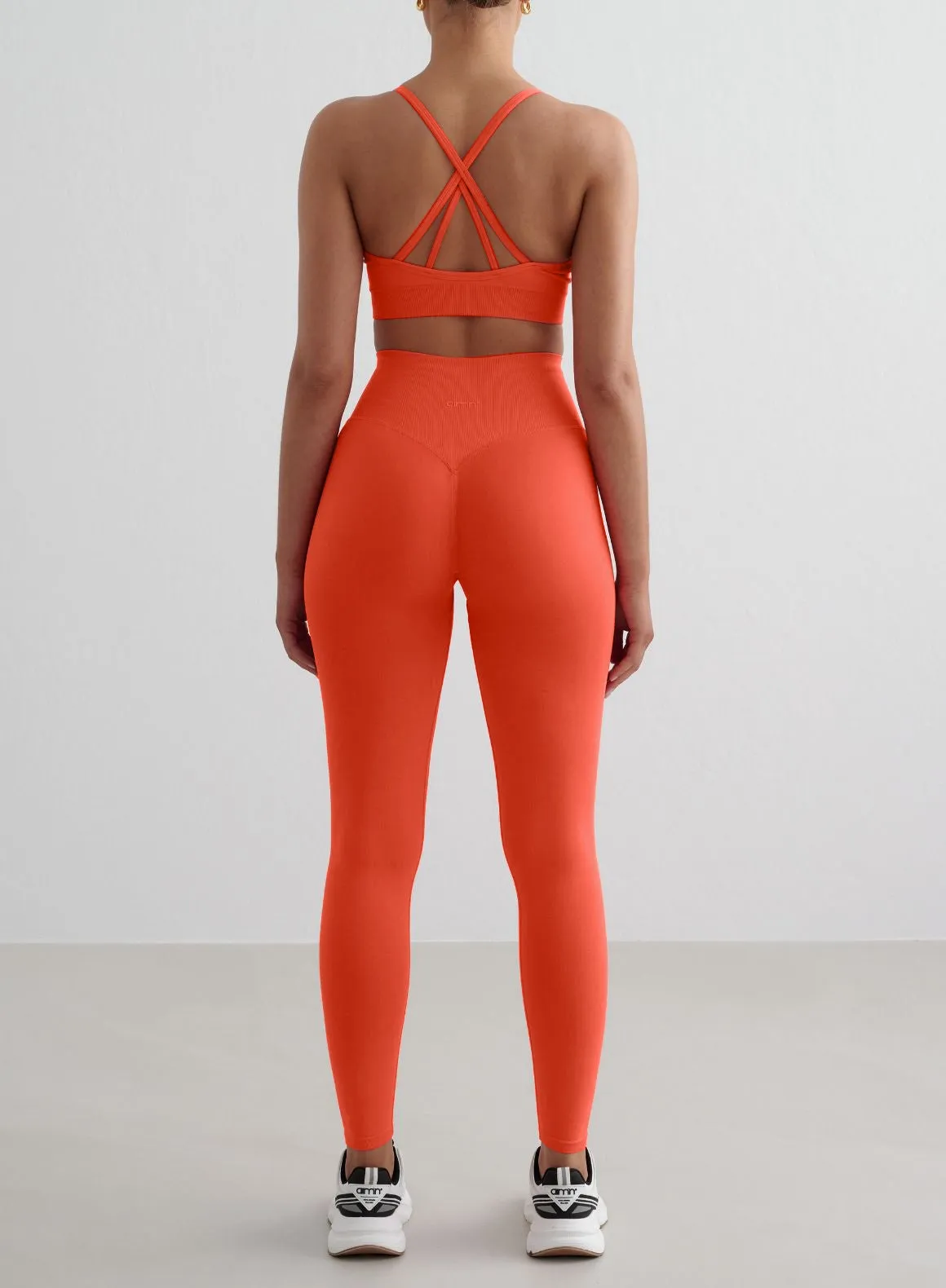 Drawstring closure seams Tangerine Shape Seamless Cross Back Bra