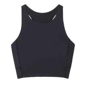 Women's Revive Longline Bra - Black High-impact Supportive Underwear