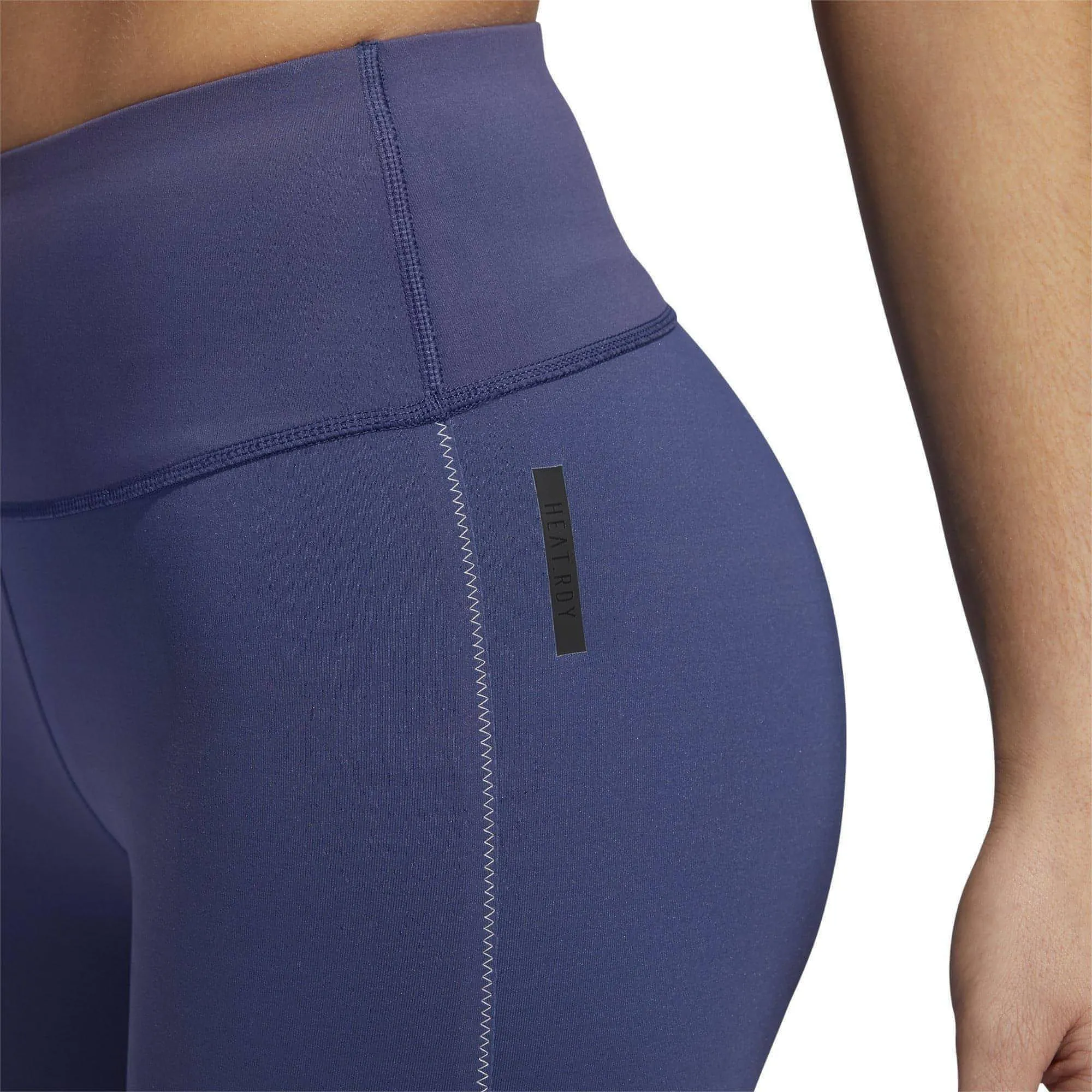 adidas HEAT.RDY High Rise Womens 7/8 Training Tights - Blue Sculpting Fit Flexible Comfort Wear