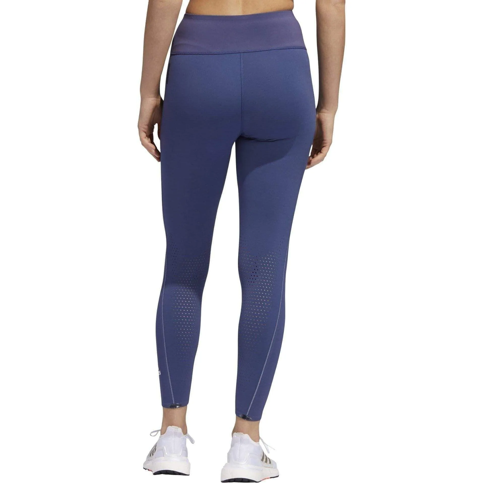 adidas HEAT.RDY High Rise Womens 7/8 Training Tights - Blue Moisture Management