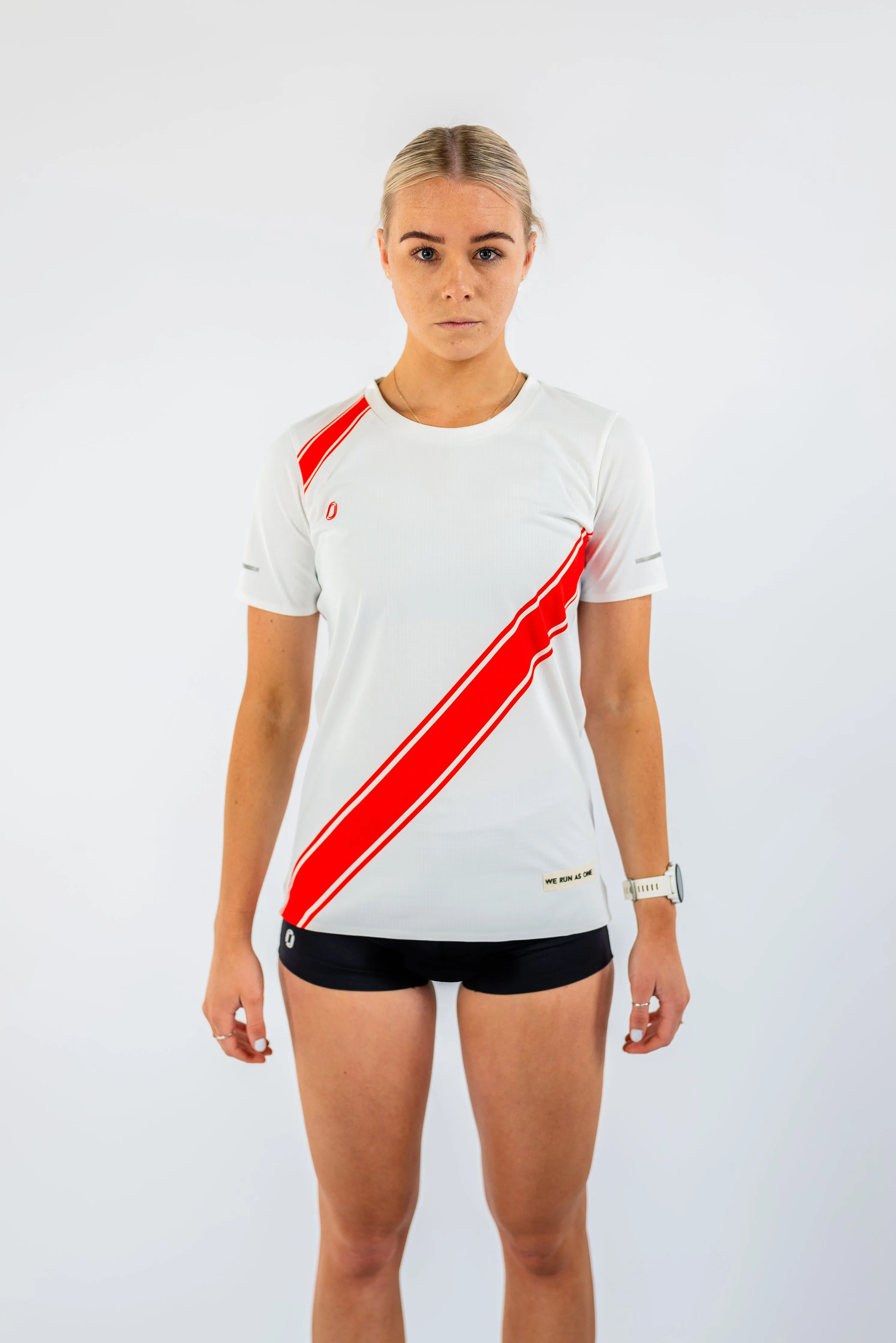 Victory Speed Tech Tee Red & White For Women Street Trend Look Perfect For Relaxing