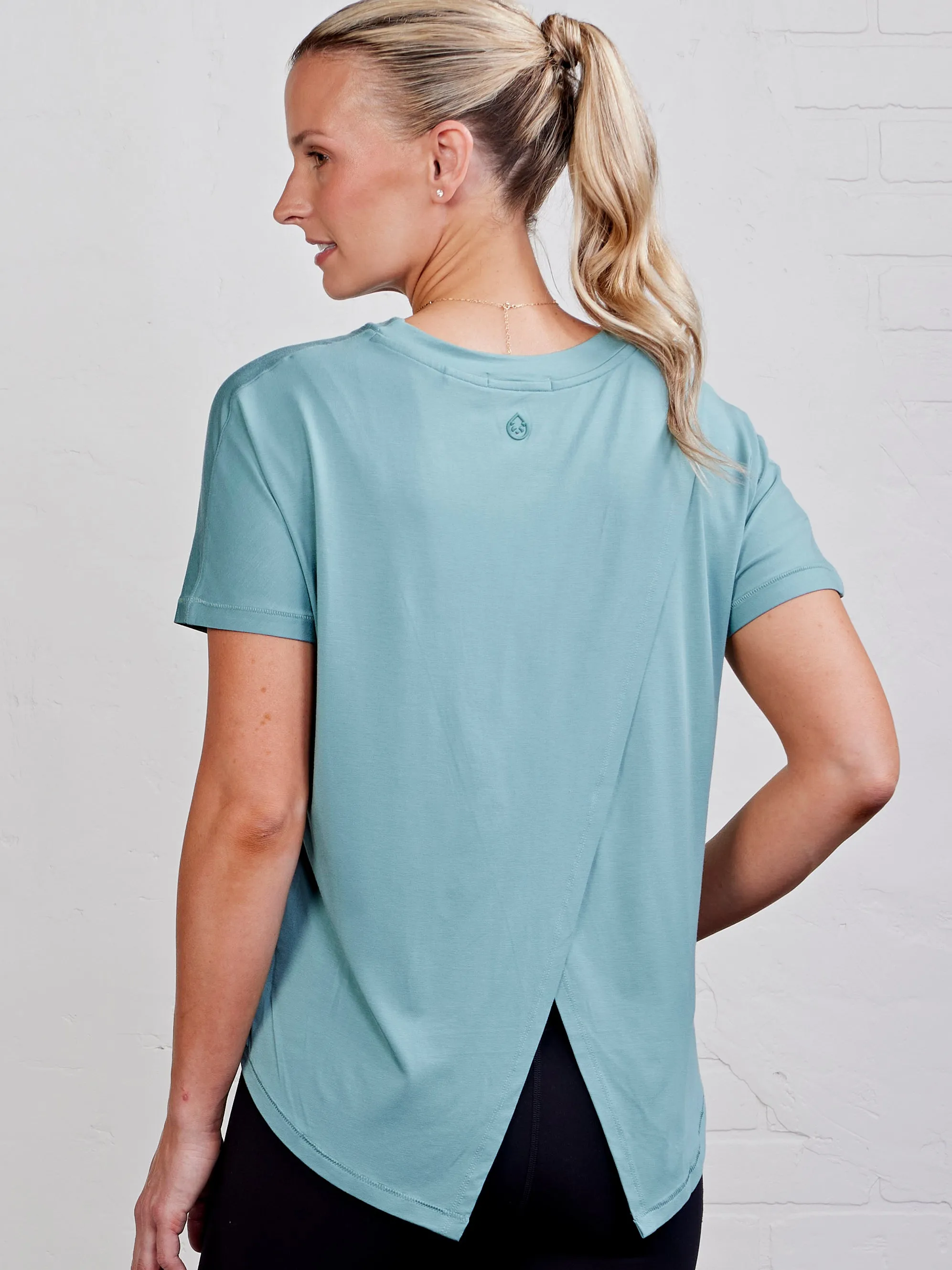 Perfect Comfort Low carbon footprint Uptown Luxe Cross Back T-Shirt