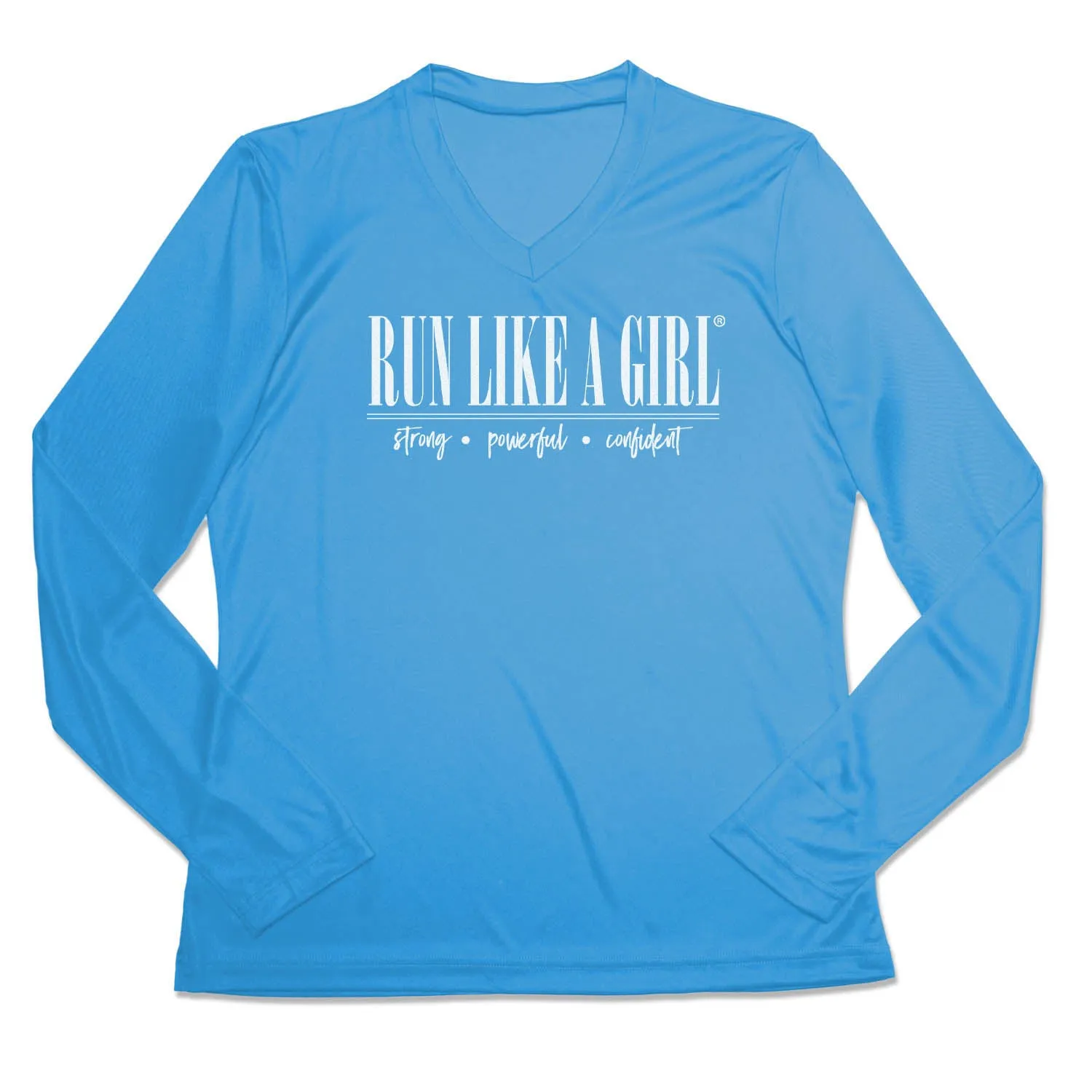 Ultra Soft Blend Sporty Look Wear Women's Long Sleeve Tech Tee - Run Like A Girl?