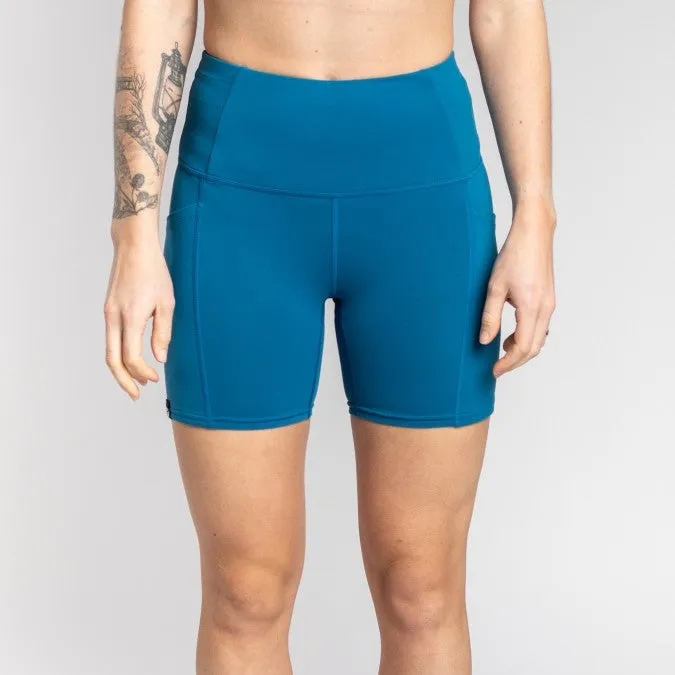 Oiselle | Pocket Jogger Short | Women's | Pacific Quick Absorption Comfort Waist