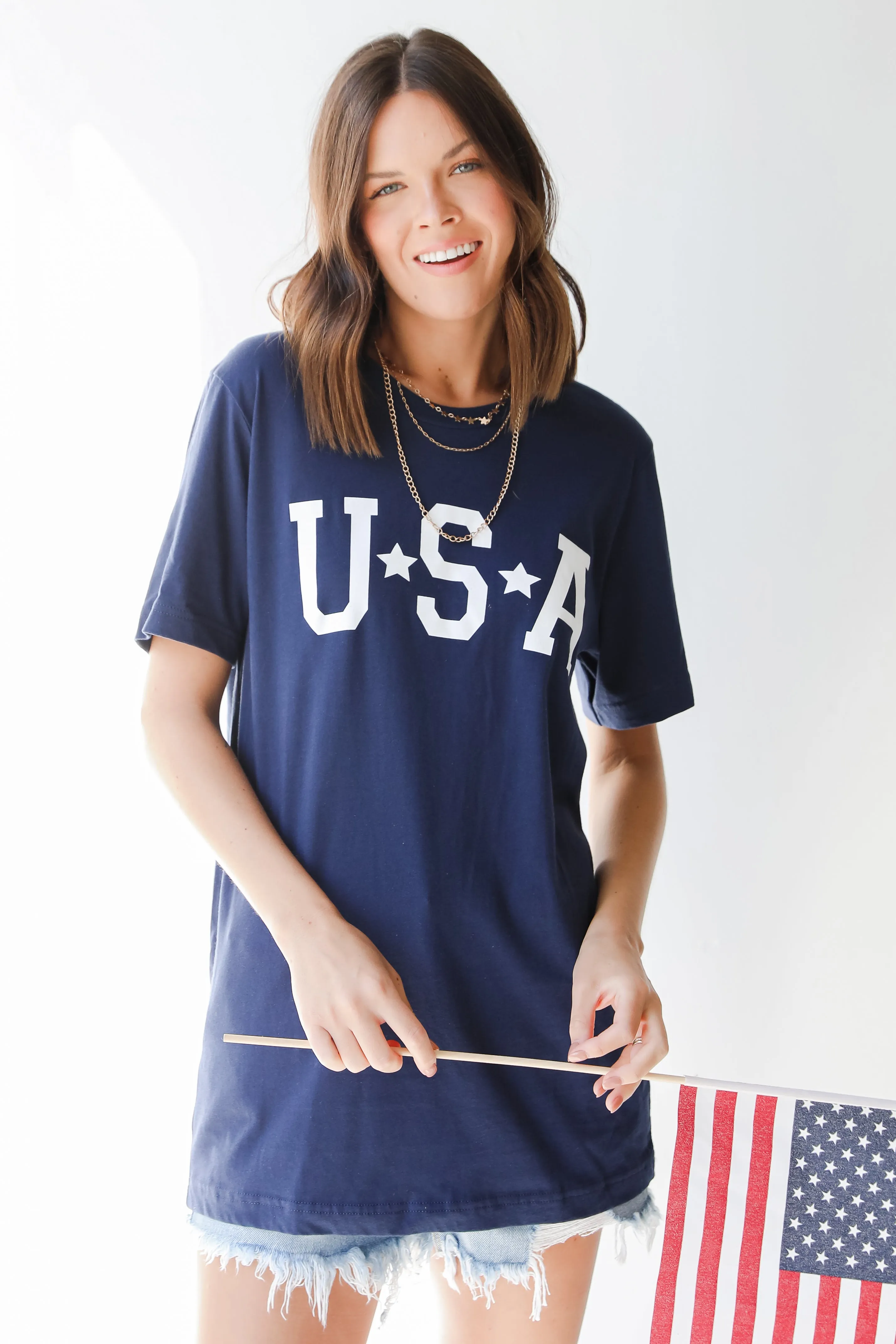 USA Star Graphic Tee Bold Style
