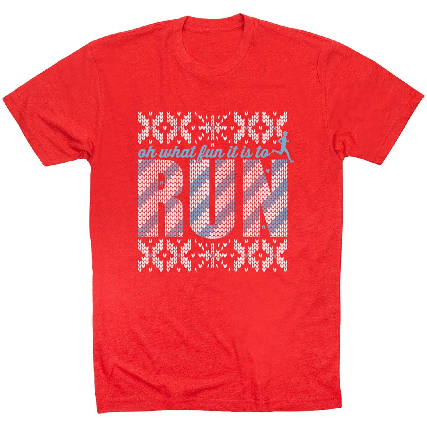 Running Short Sleeve T-Shirt - Oh What Fun It Is to Run Light Fashion Streetwear