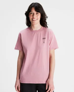 Cool Comfort Women's O.Smither Lines Organic Cotton T-shirt - Orchid