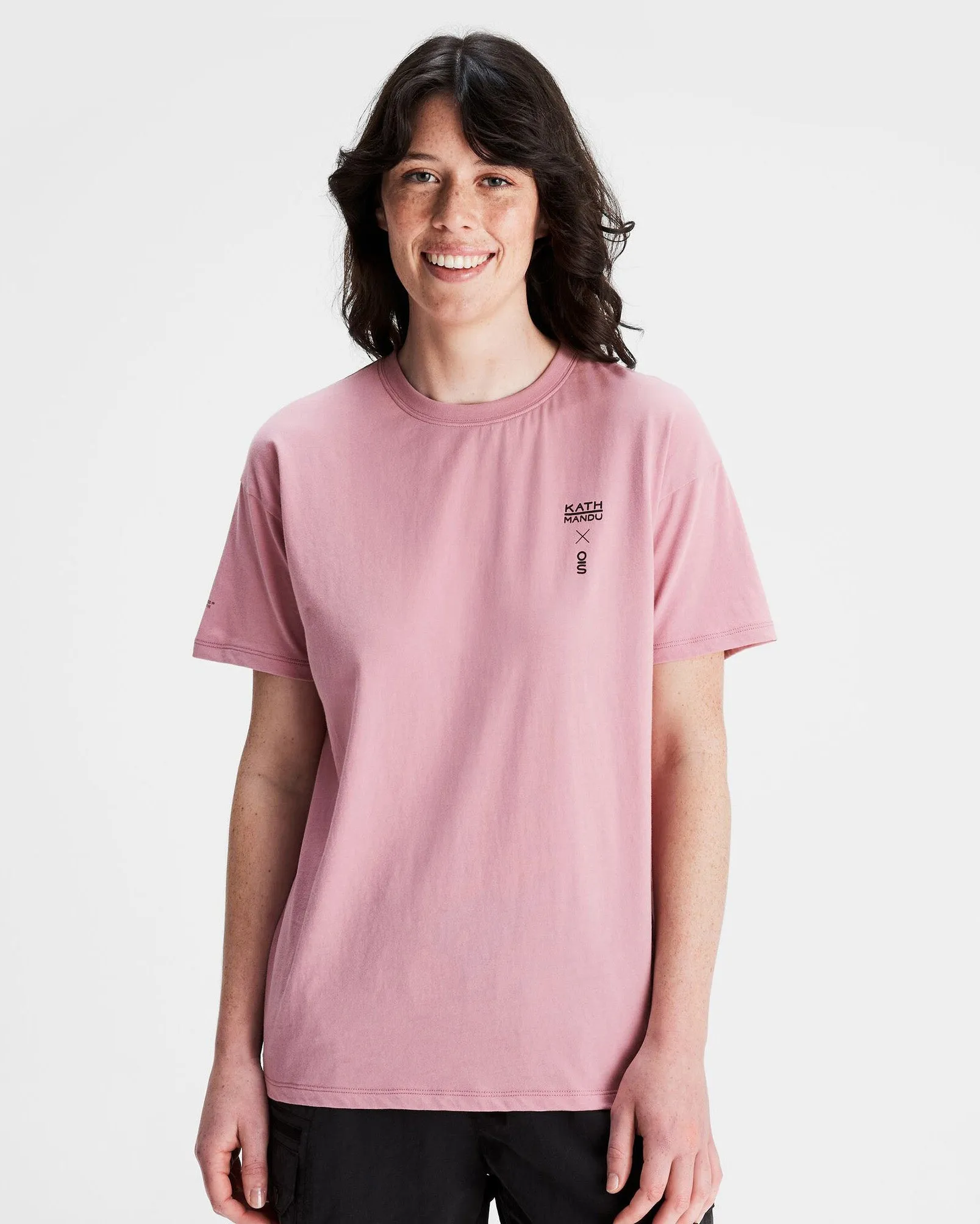 NoSideSeams Women's O.Smither Lines Organic Cotton T-shirt - Orchid