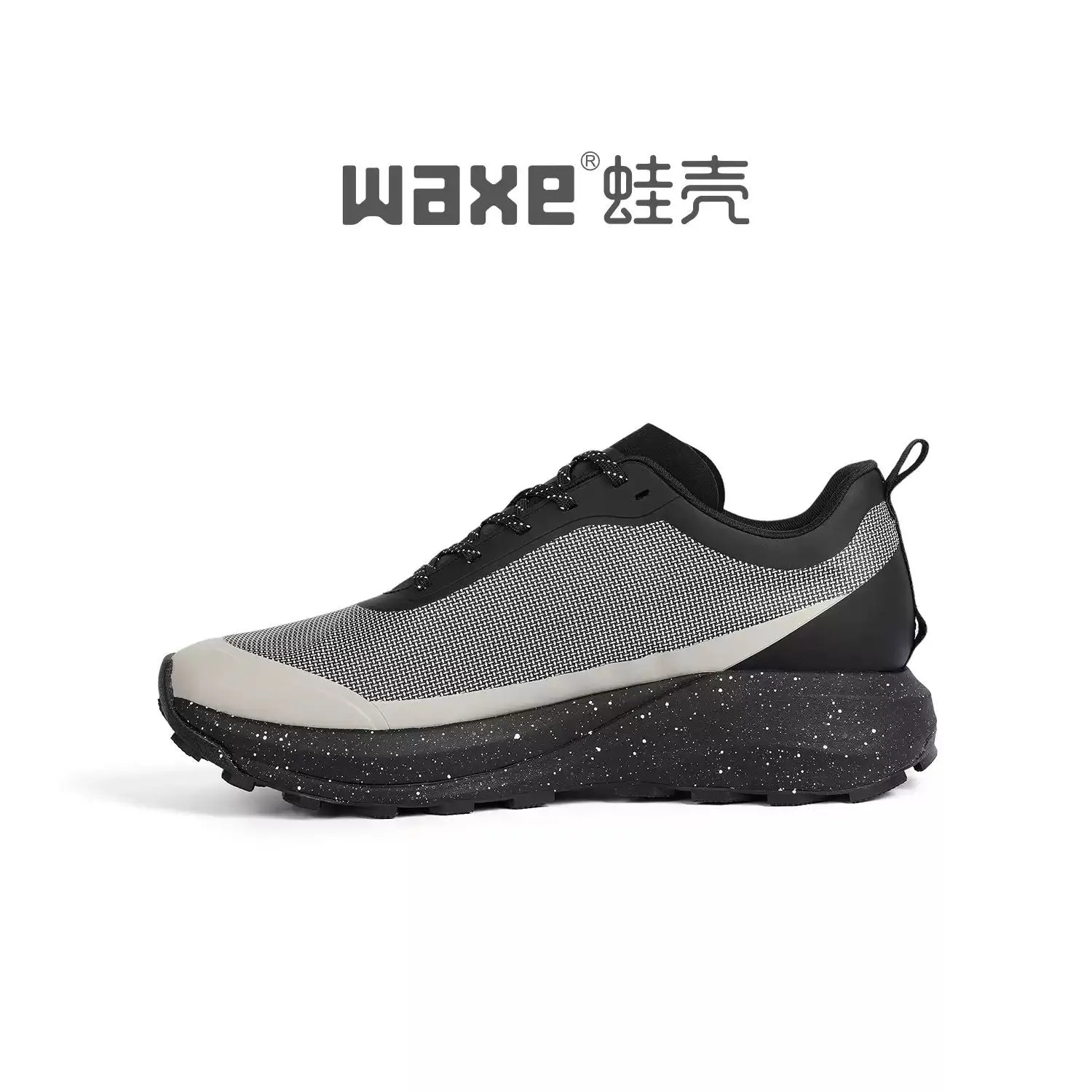 Waxe 095 Dyneema Carbon Plated Trail Running Shoes (Celestial Black) Balanced Cushion Density