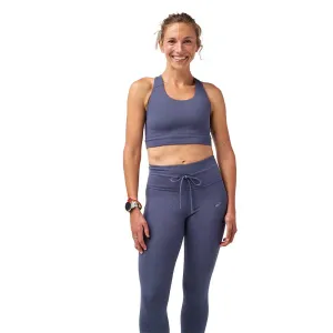 Ventilated Cups Women's Luxe Pocket Sports Bra - Heather Nightshadow