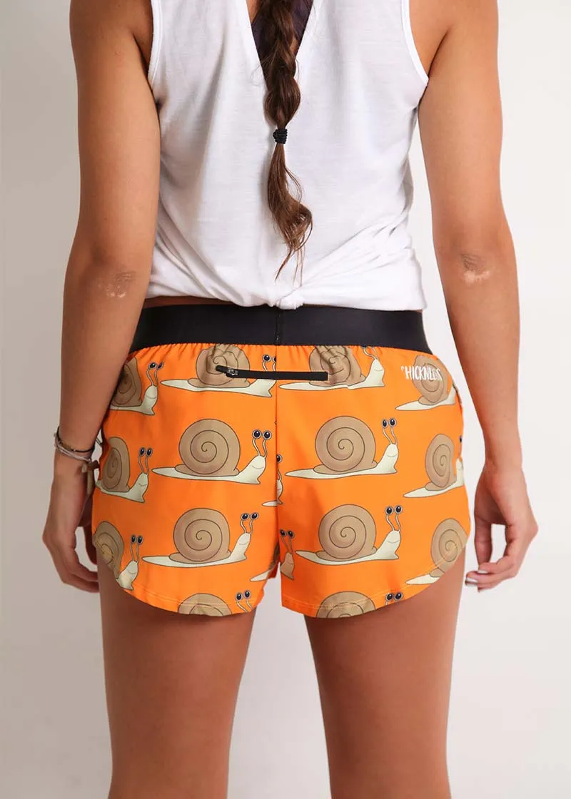 Women's Snail's Pace 1.5" Split Shorts Abrasion Proof Fabric Summer Style