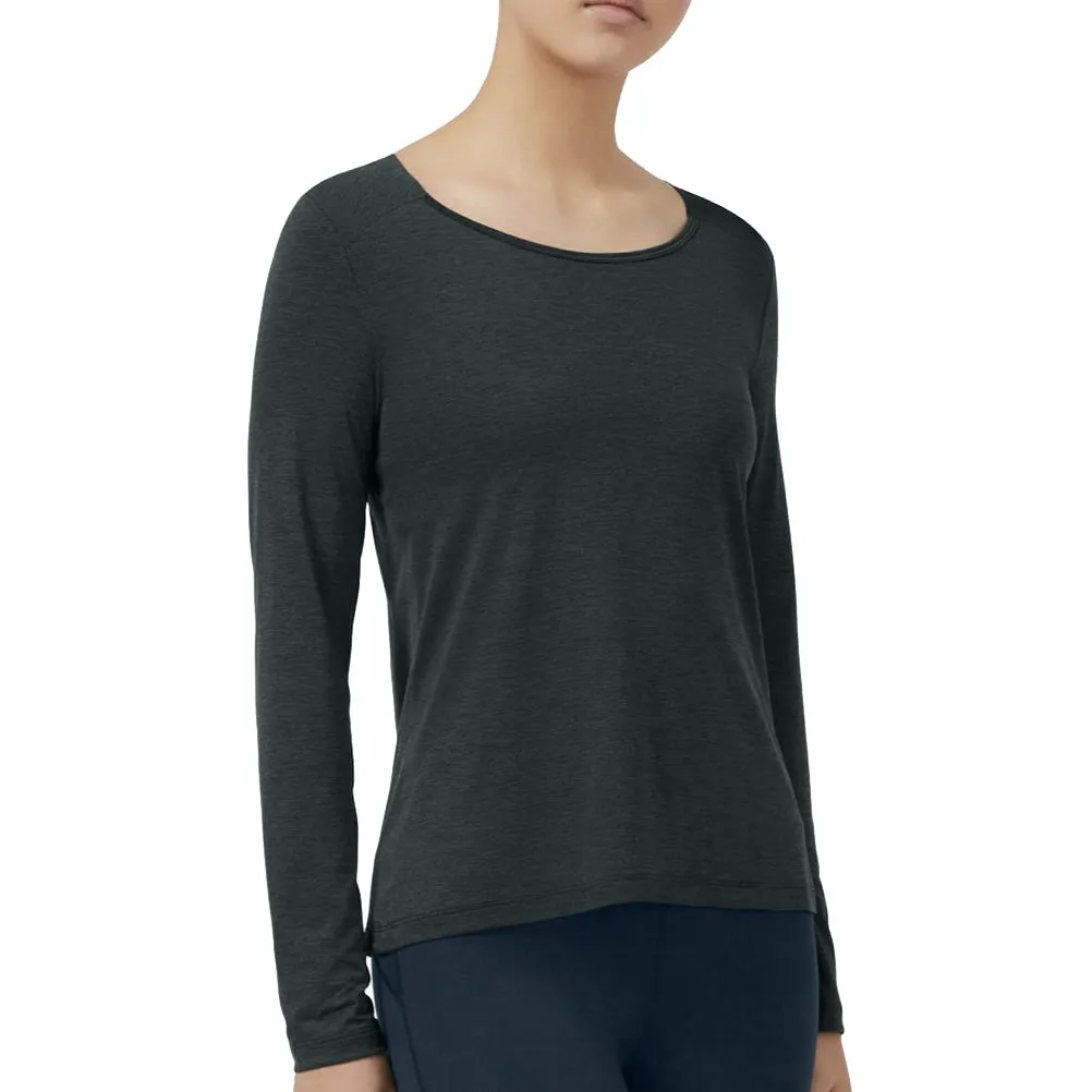 Light and Fresh On Running Performance Long Sleeve Women's Running Tee - Black