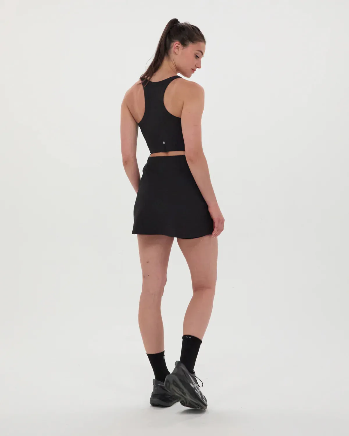 Anti-pilling seams Women's Cadence Scoop Neck Run Dress Black