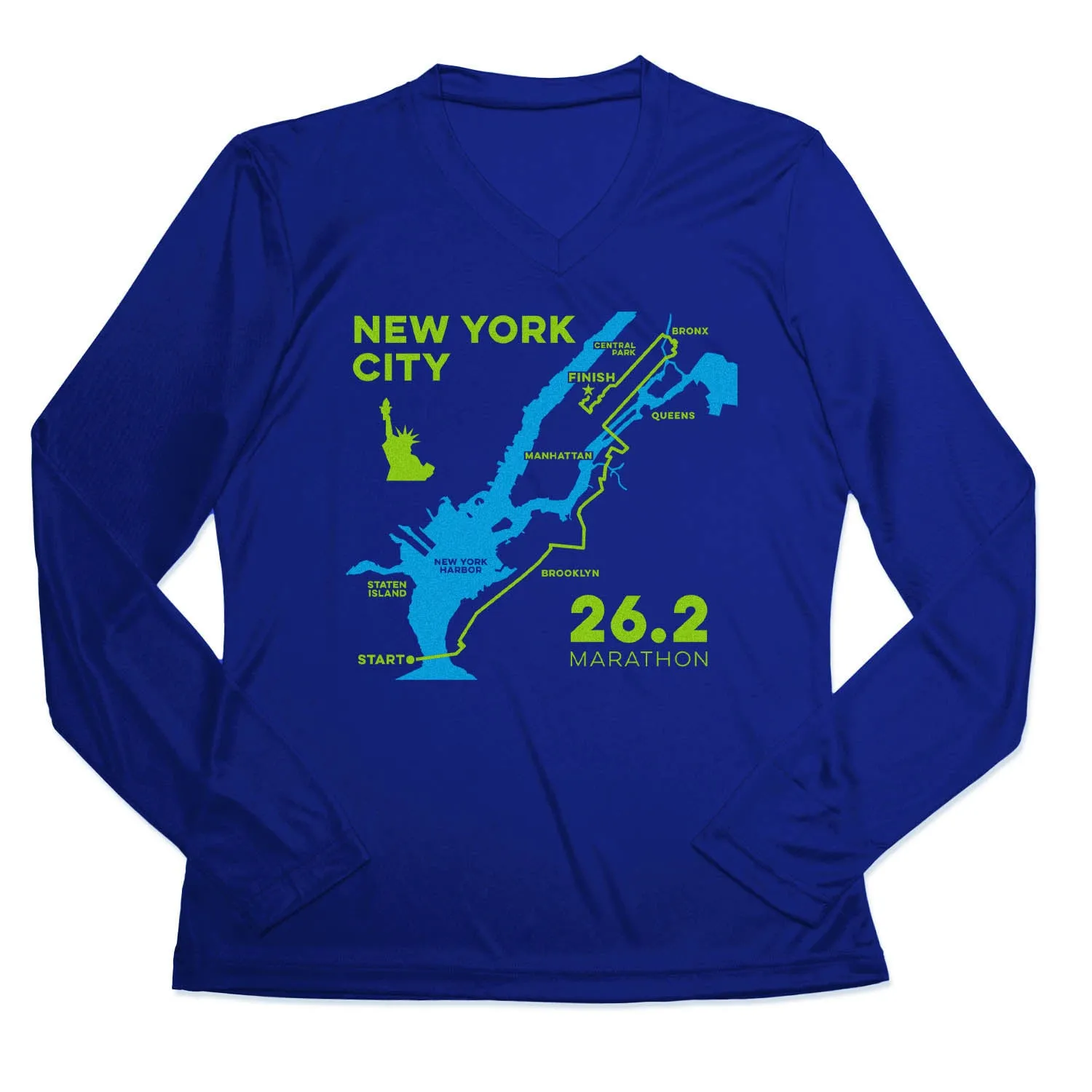 Women's Long Sleeve Tech Tee - New York City Route Affordable accessibility