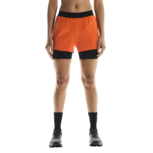 Design Glow Women's 3 Inch Performance 2 in 1 Shorts Flame