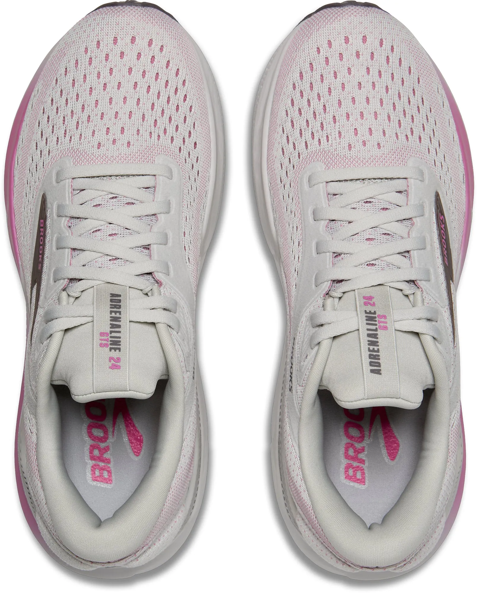 Heel Brooks Adrenaline GTS 24 Womens Running Shoes - Beige