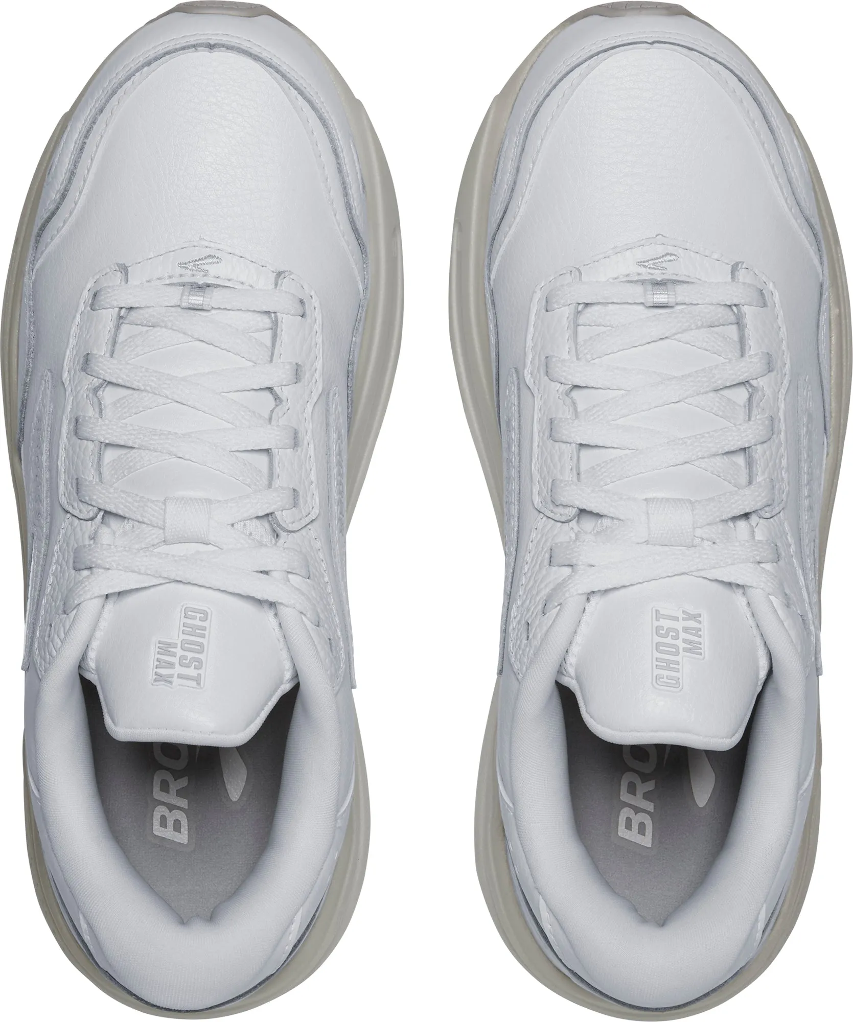 Even weight distribution Outdoor Adaptability Brooks Ghost Max L Womens Walking Shoes - White