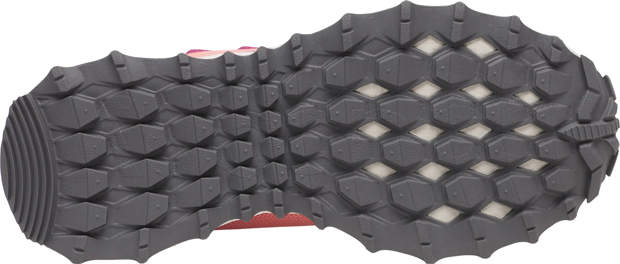 Saucony Peregrine KDZ Shield Junior Trail Running Shoes - Pink Textured Outsole Heel - striker