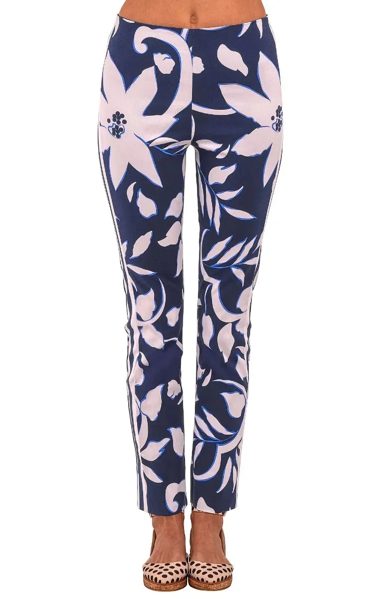 Gretchen Scott | GripeLess Pull On Pant | Women's | Navy Full Bloom Relaxed fit wear
