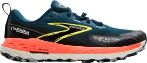 Brooks Cascadia 18 Mens Trail Running Shoes - Blue Abrasion Proof Design thermal shoes