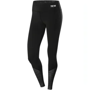 Cool Days TCA Impulse Printed Womens Long Running Tights - Black