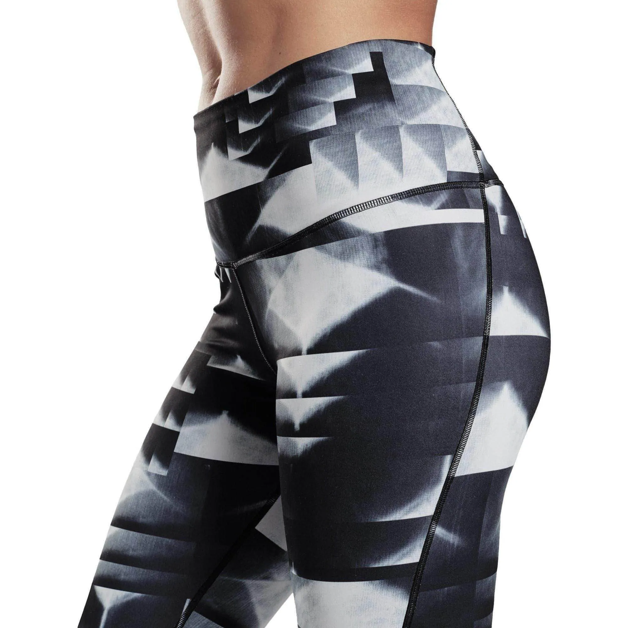 High Rise Fit Reebok Sudio Lux 2.0 High Rise Womens Long Training Tights - Black