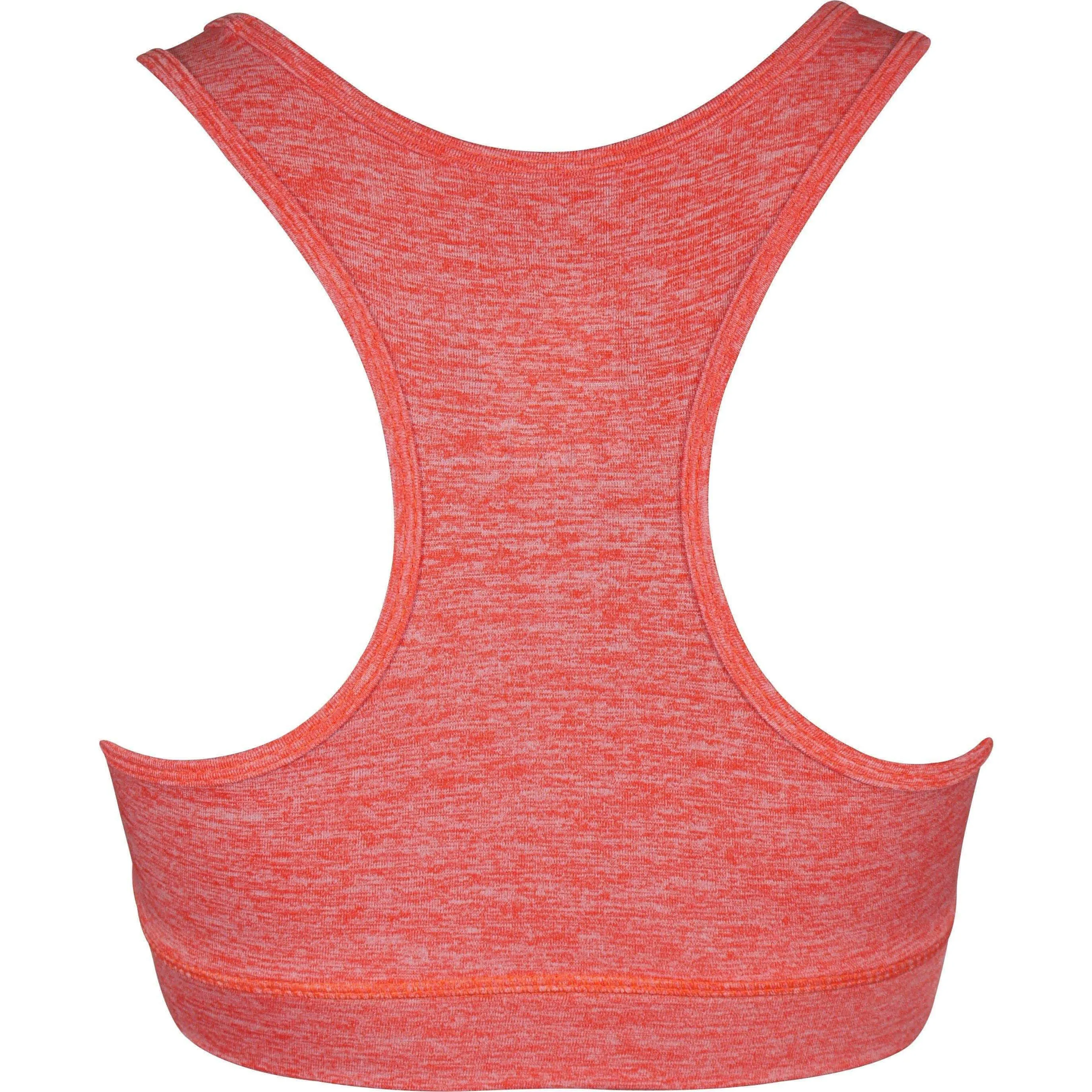 More Mile Train To Run Womens Running Crop Top - Orange Smooth Band Comfortable lining