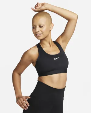 SWOOSH BRA - 010 BLACK/WHITE sports events