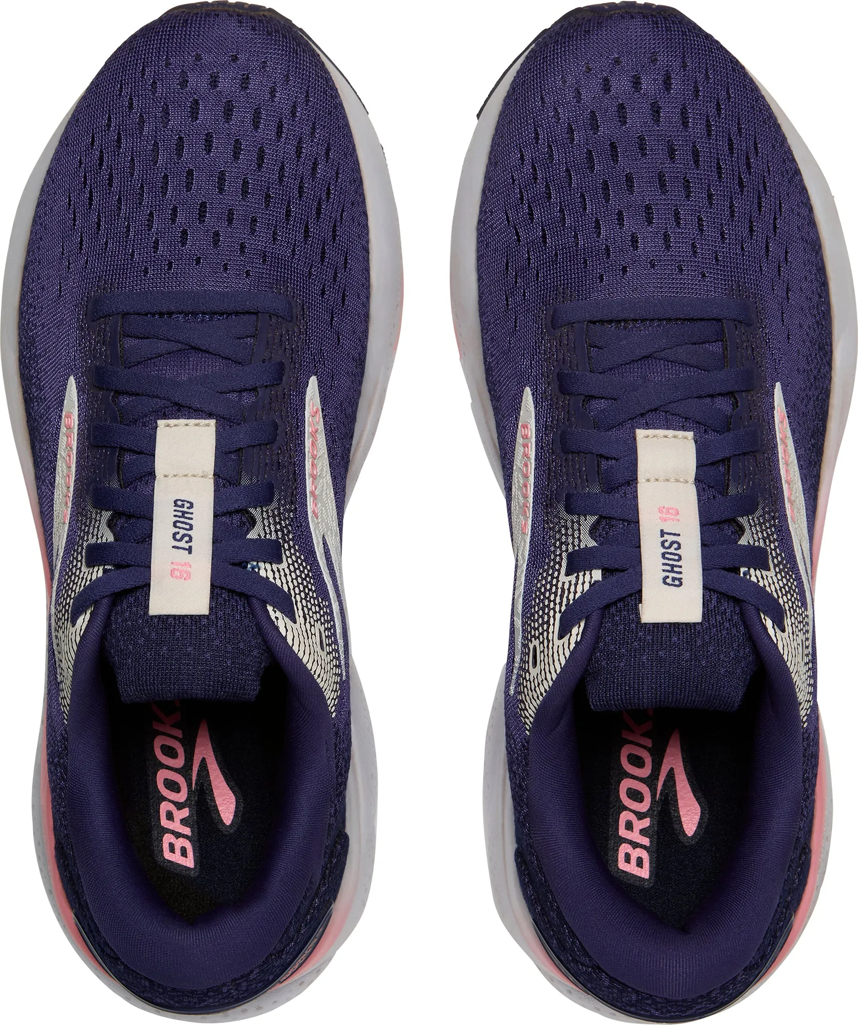 Brooks Ghost 16 Womens Running Shoes - Blue narrow - fit running option