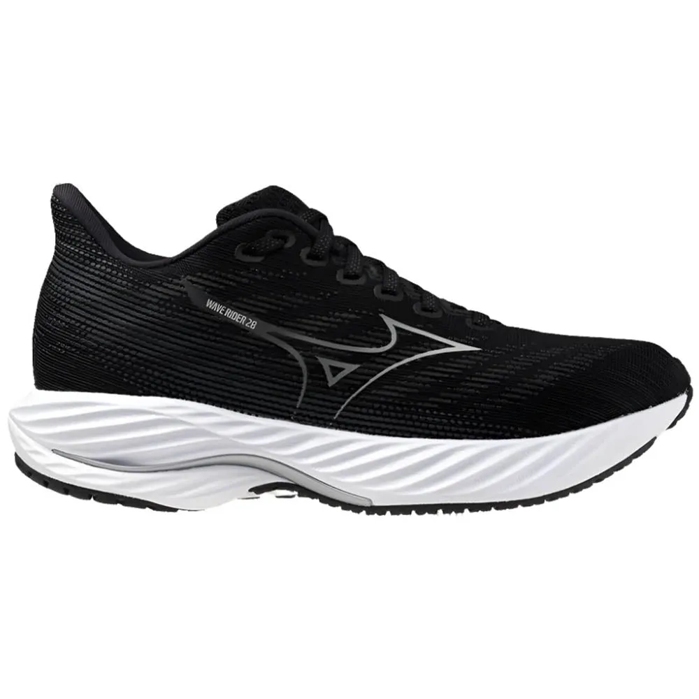 Women's Mizuno Wave Rider 28 Internal Heel Counter shock - absorbing comfort