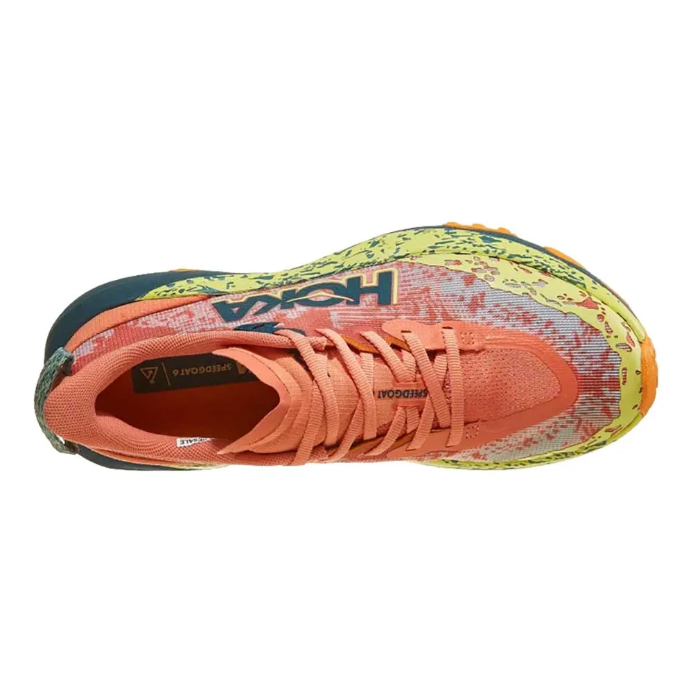 Women's Speedgoat 6 Trail Running Shoe - Feldspar/Blue Twilight - Regular (D) Slip Resistant Grip Molded TPU Support