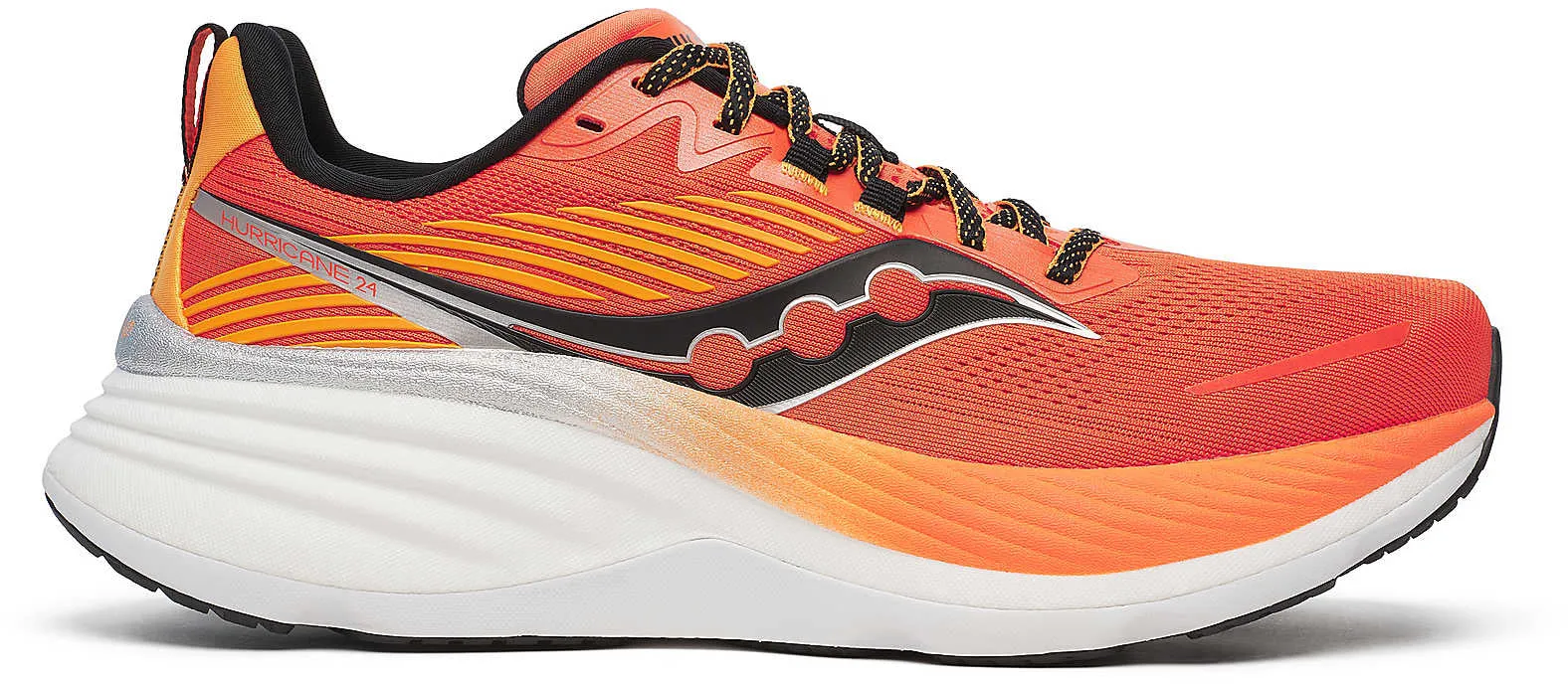 Saucony Hurricane 24 Mens Running Shoes - Orange Blown Rubber