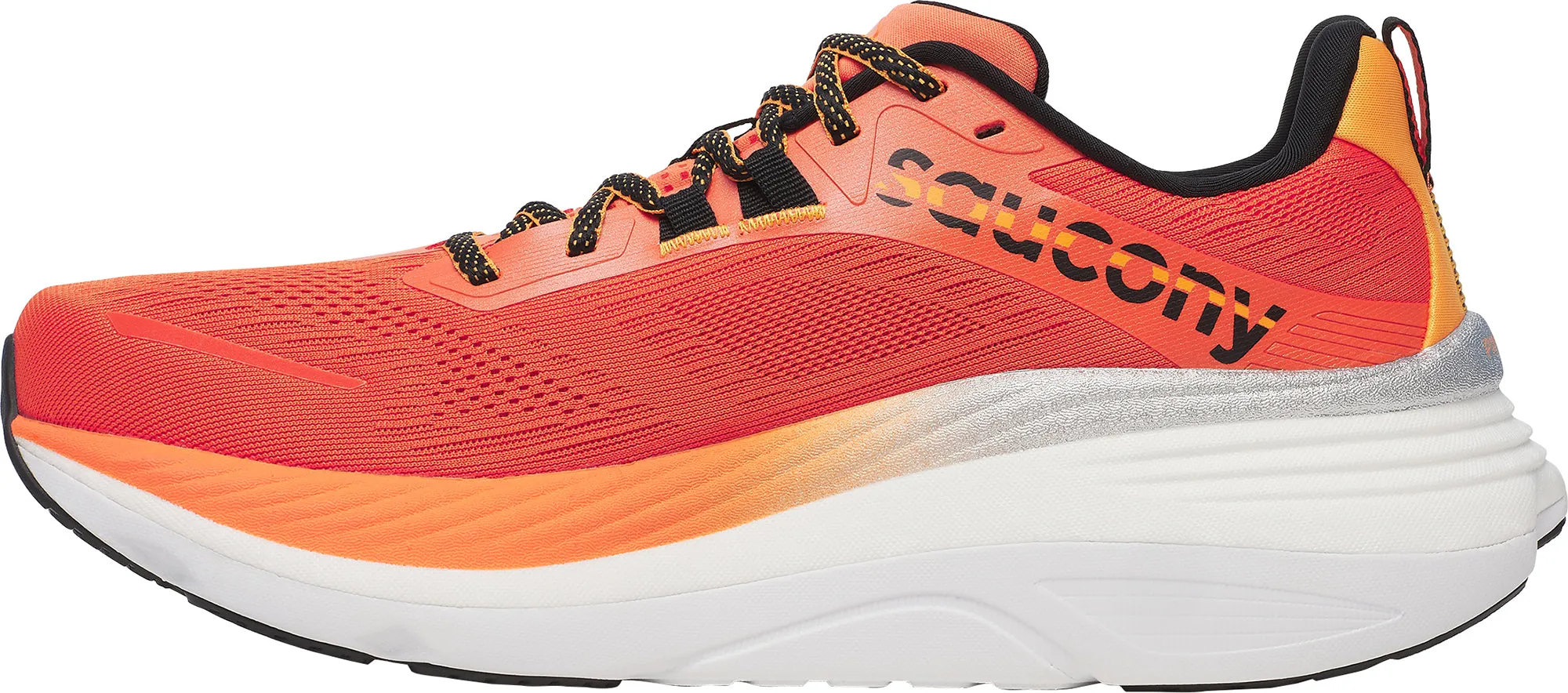 Saucony Hurricane 24 Mens Running Shoes - Orange Breathable - mesh