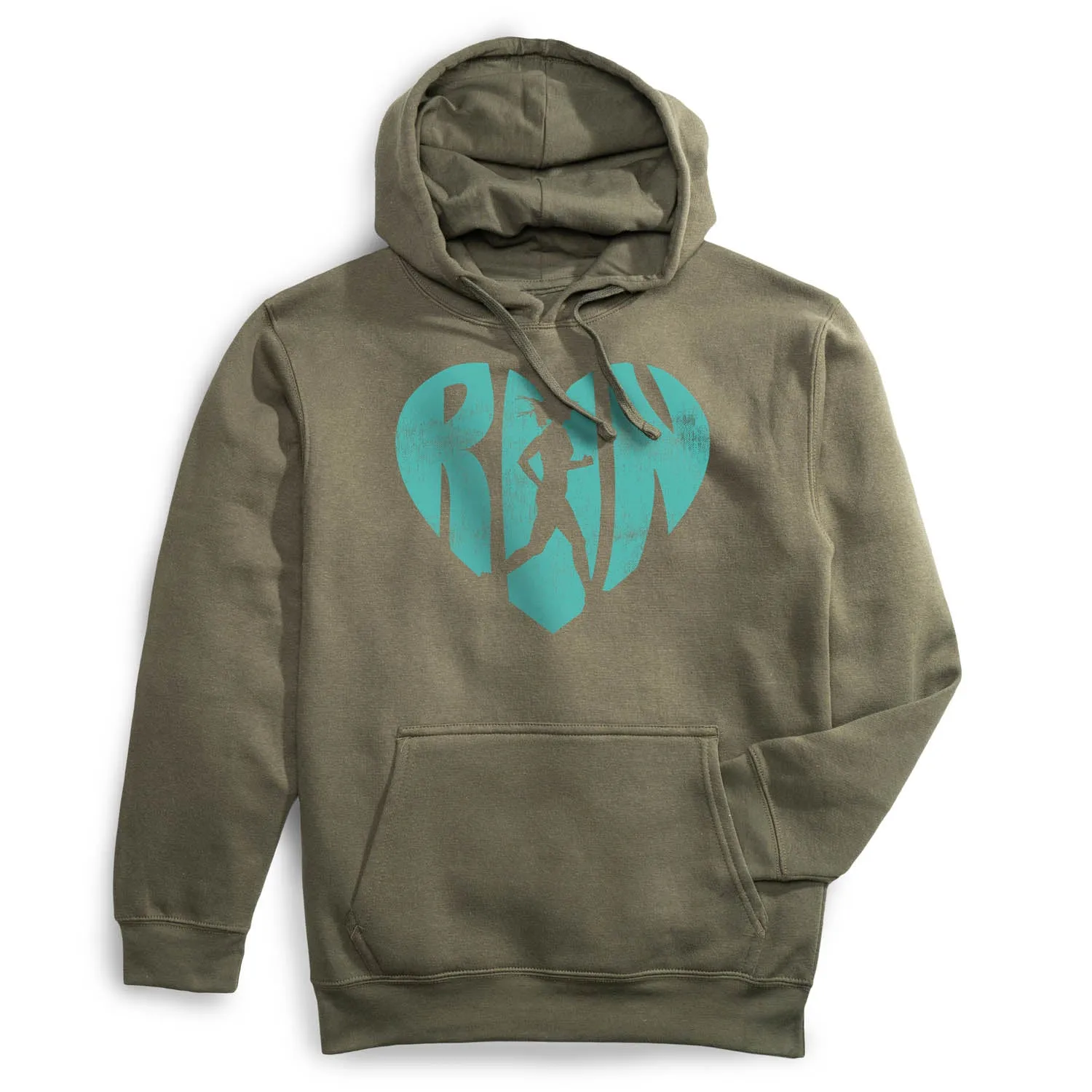High End StretchFree Statement Fleece Hoodie -  Love The Run