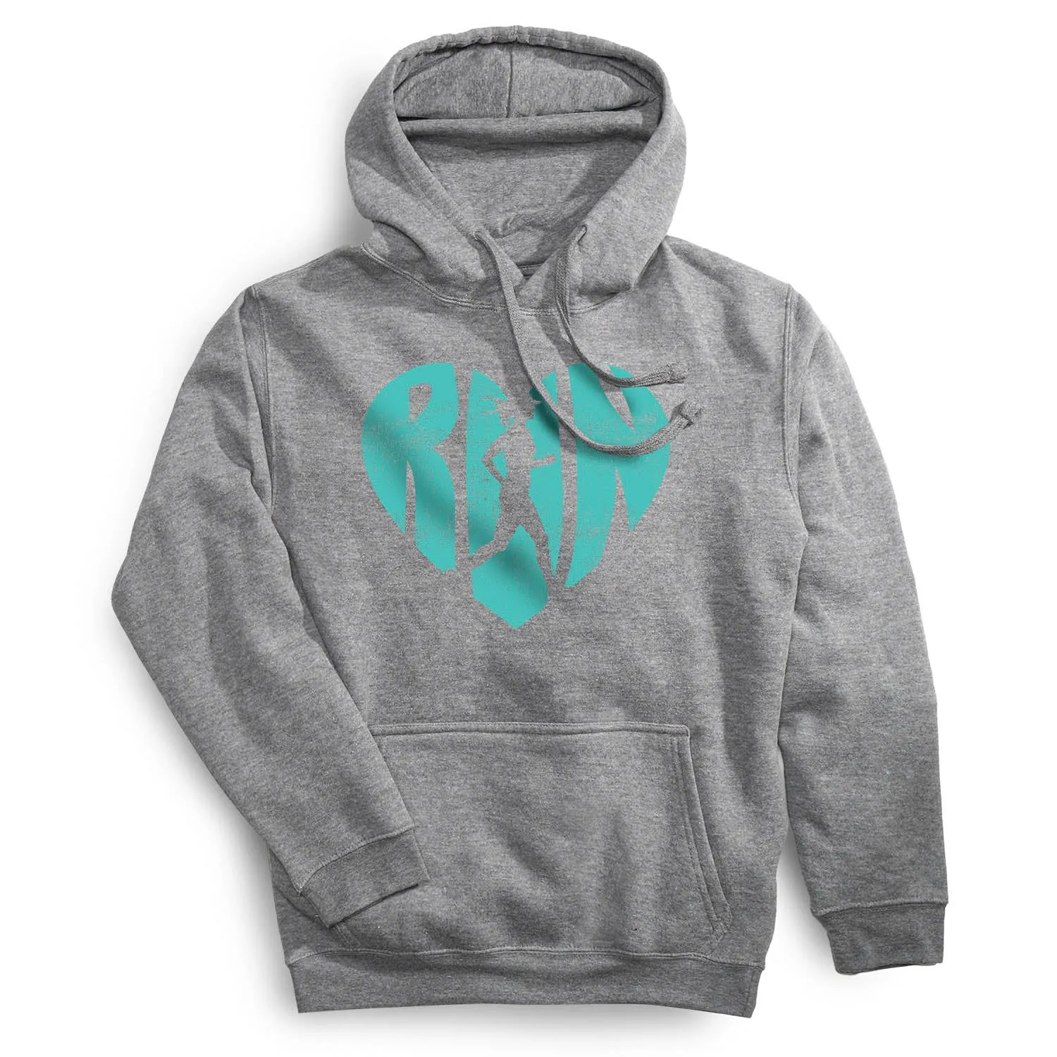 Statement Fleece Hoodie -  Love The Run Lean Glow MoistureWicking Fabric