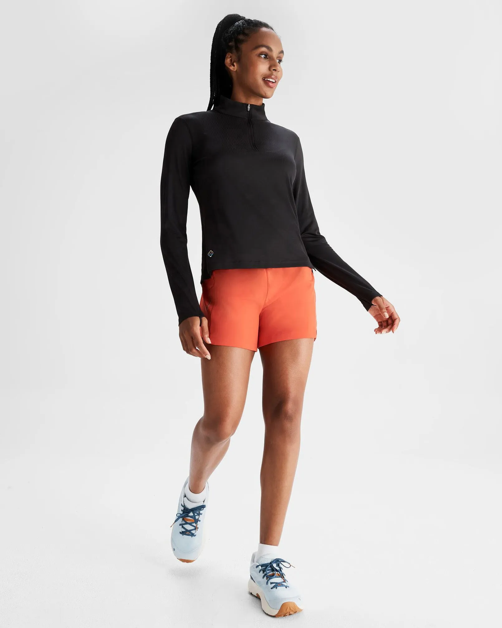 EasyAdjustStraps Women's Seeker Lined 4 inch Shorts - Hut Orange