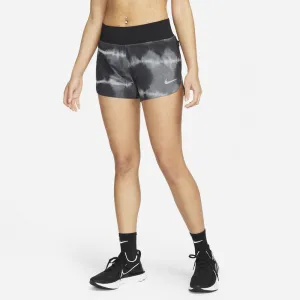 Nike Women's Dri-FIT Eclipse Printed Shorts Black / White Silent Mood
