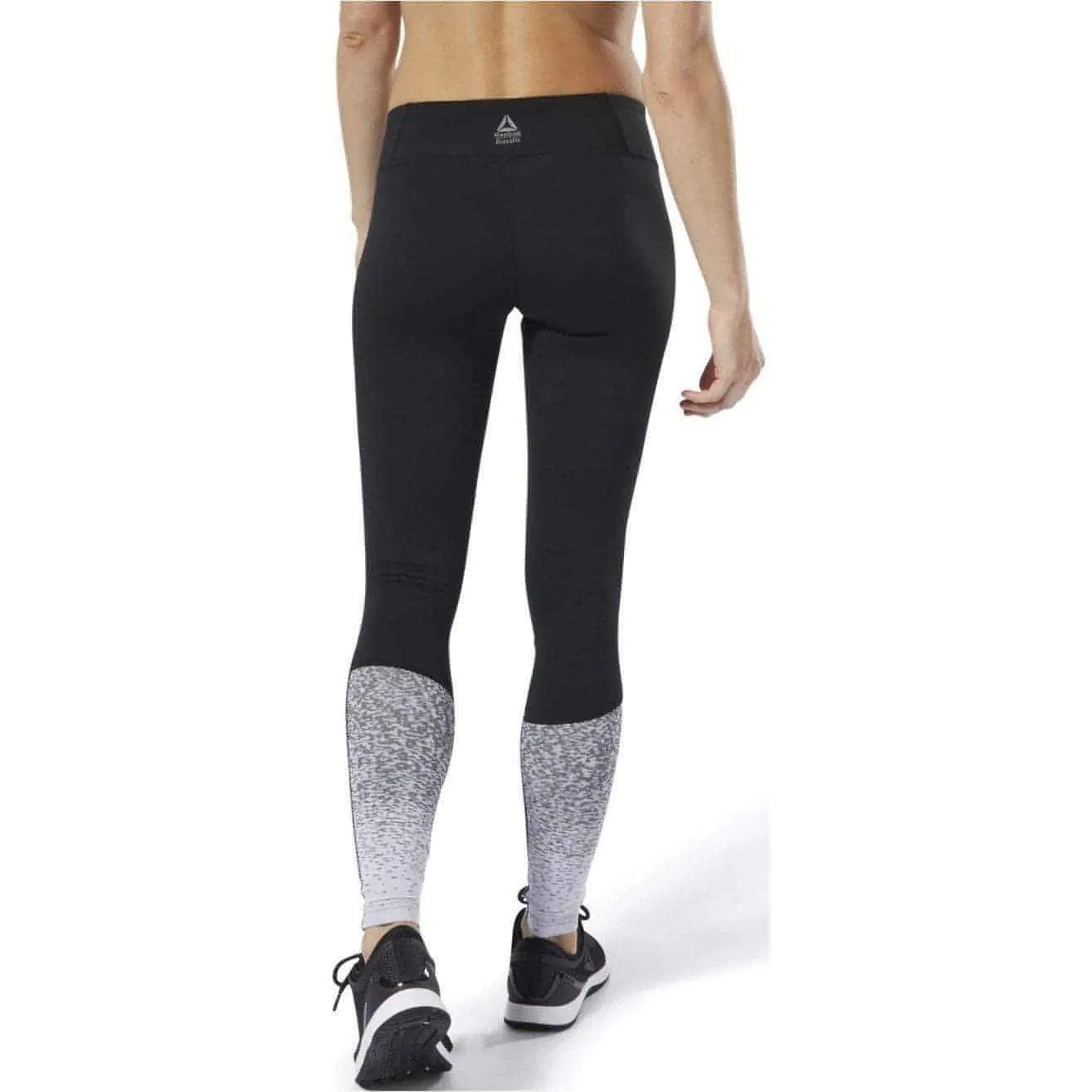 Fitness Training Shape Retain Reebok Lux Fade Womens Long Training Tights - Black