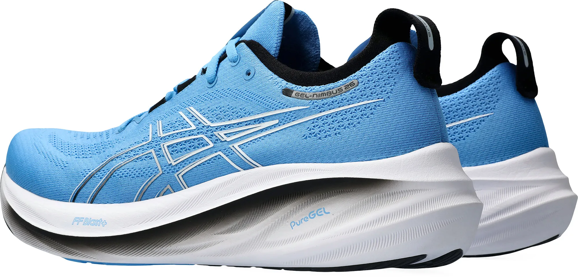 Asics Gel Nimbus 26 Mens Running Shoes - Blue sporty - style shoes windproof